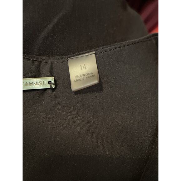 TAHARI Women’s Size 14 Embellished Rhinestones Jumpsuit Black Polyester Spandex - Picture 4 of 9